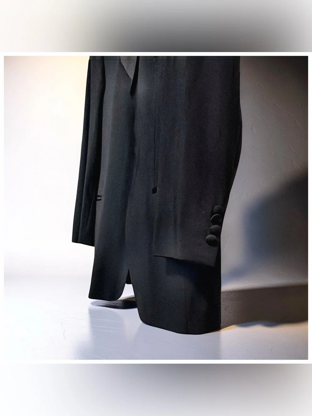 BOSS Men’s Black Tuxedo | Straight-Button | Classic Formal | Wool Blend | 40R
